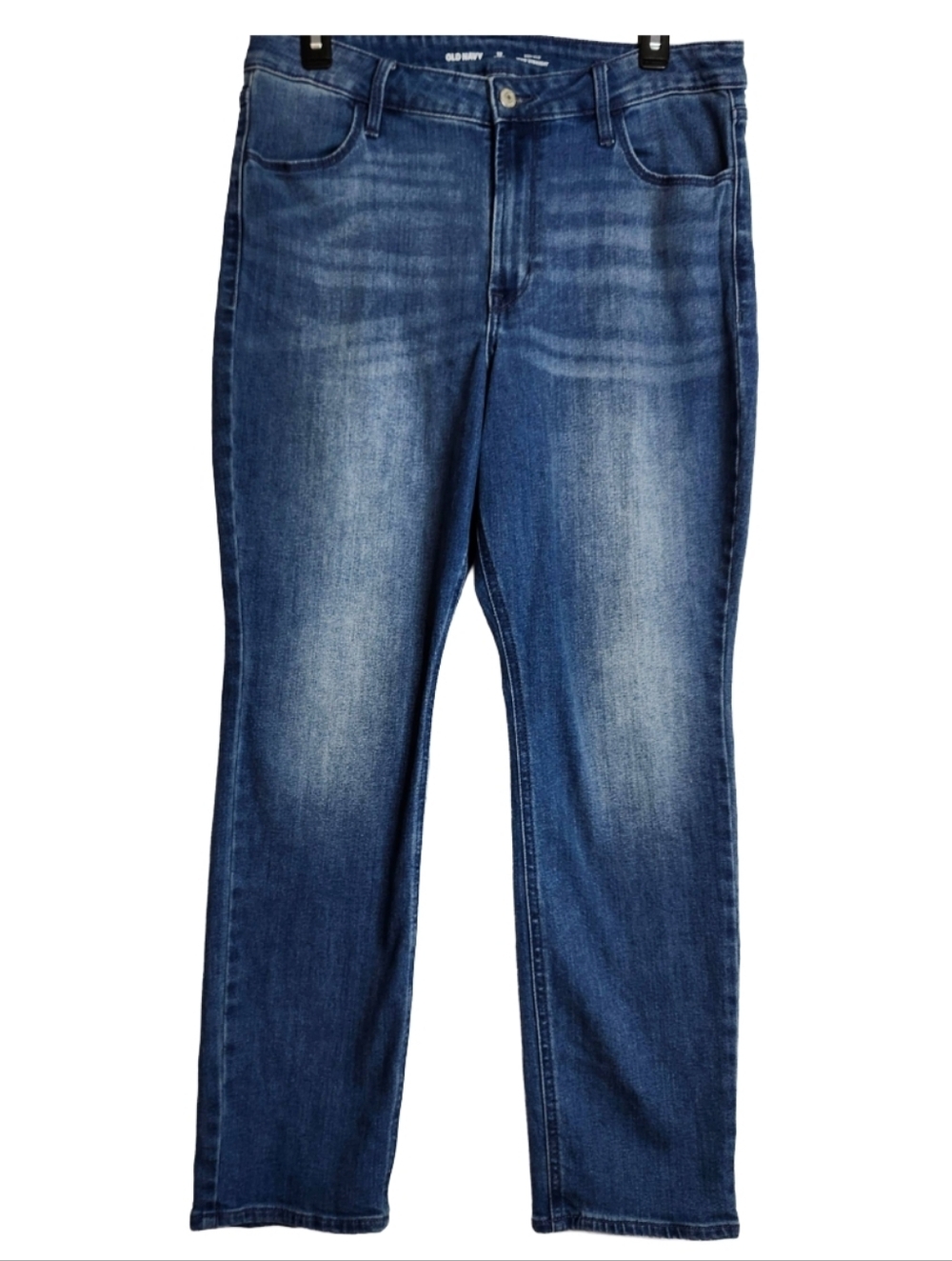 Old Navy Women's 12 Short High Rise Wow Straight Jeans Stretch Petite Denim